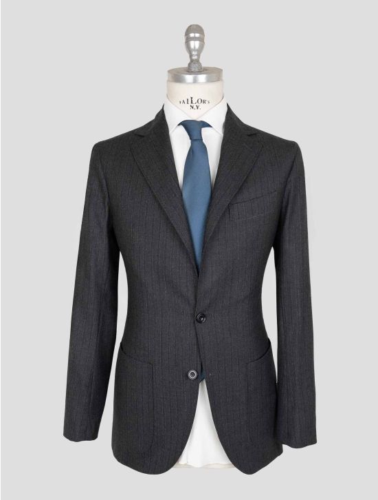 Sartorio Napoli Dark Gray Virgin Wool Ea Suit 1