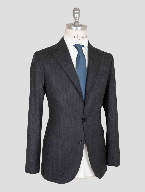 Sartorio Napoli Dark Gray Virgin Wool Ea Suit 2