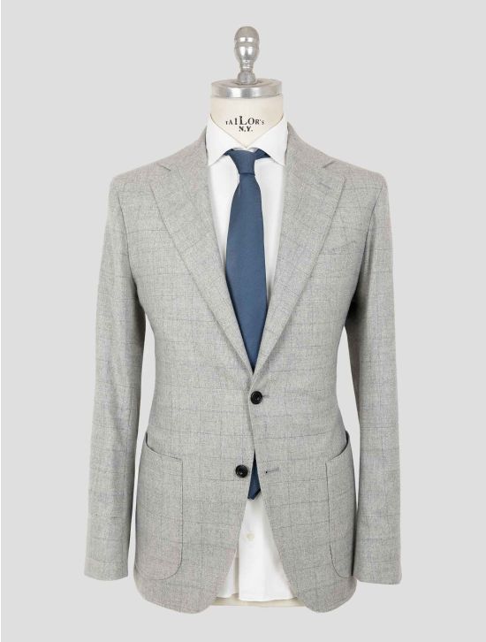 Sartorio Napoli Gray Virgin Wool Cashmere Ea Suit 1