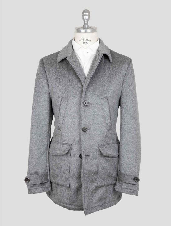 Luigi Borrelli Gray Virgin Wool Alpaca Coat 1