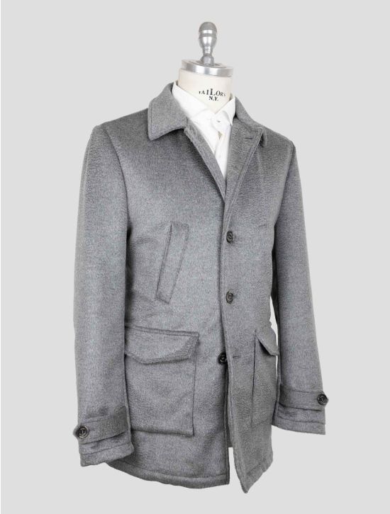 Luigi Borrelli Gray Virgin Wool Alpaca Coat 2