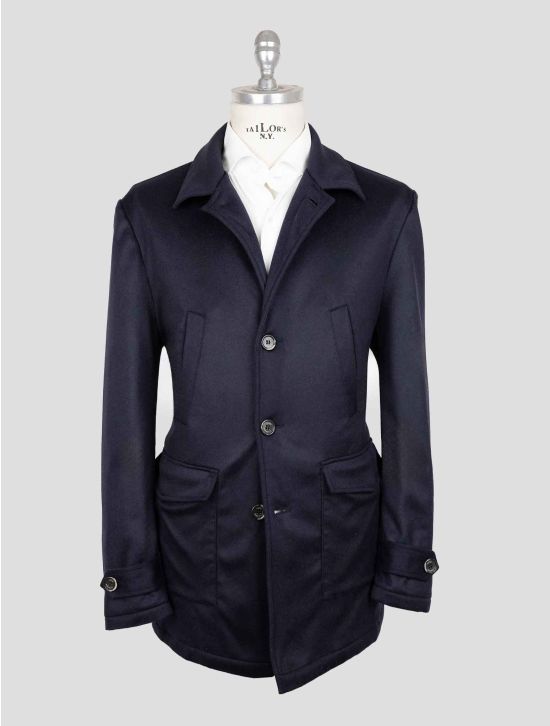 Luigi Borrelli Blue Cashmere Coat 1