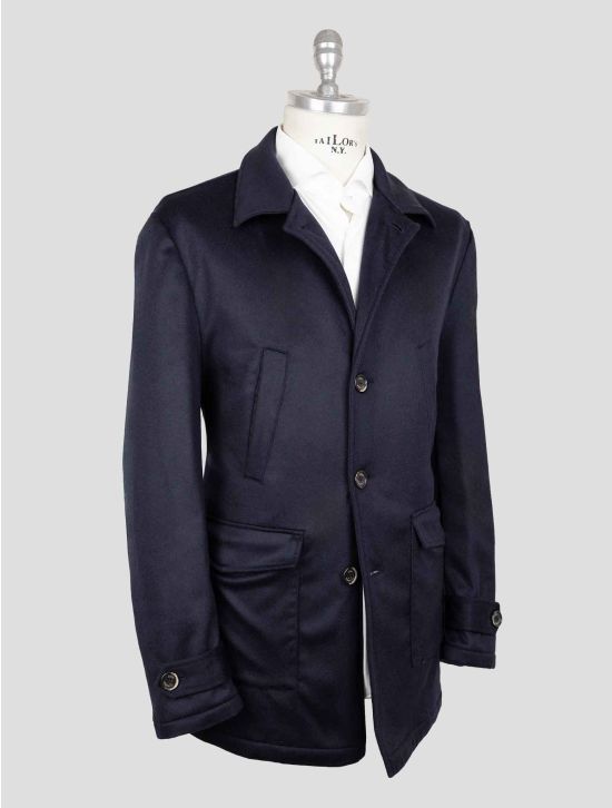 Luigi Borrelli Blue Cashmere Coat 2
