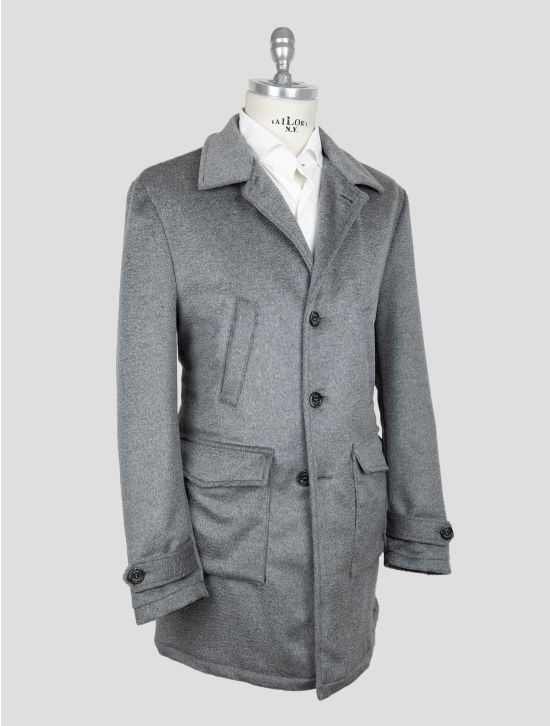 Luigi Borrelli Gray Virgin Wool Alpaca Overcoat 2