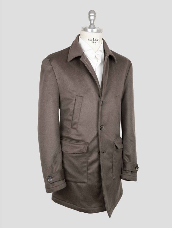 Luigi Borrelli Brown Cashmere Virgin Wool Overcoat 2