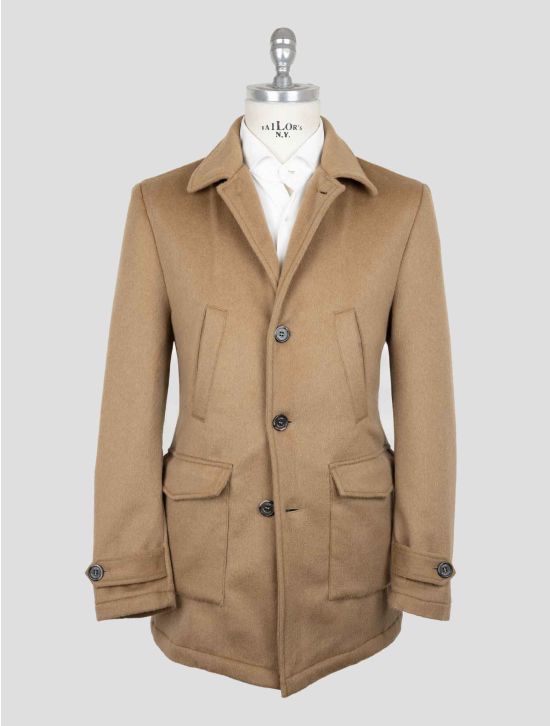 Luigi Borrelli Beige Virgin Wool Cashmere Coat 1