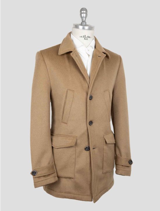 Luigi Borrelli Beige Virgin Wool Cashmere Coat 2