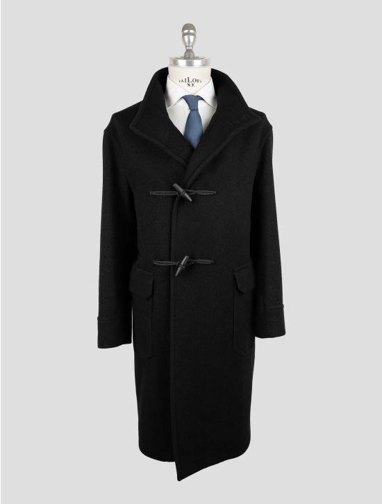 Tagliatore Black Wool Pa Overcoat 1