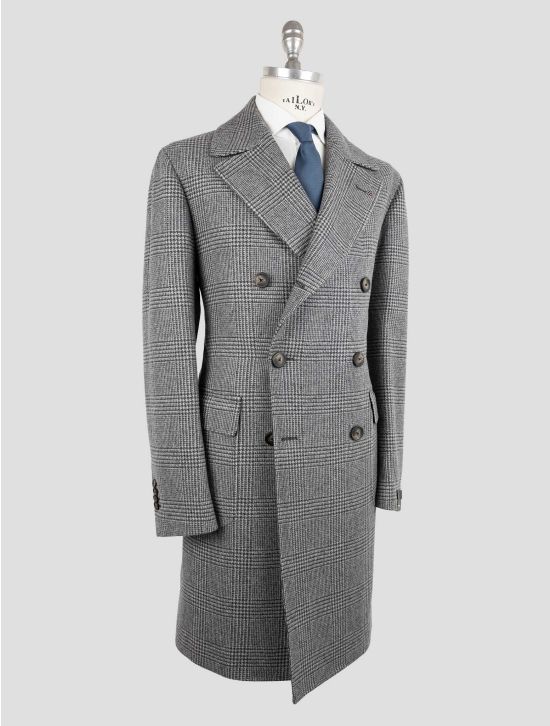 Tagliatore Gray Virgin Wool  Double Breasted Overcoat 2