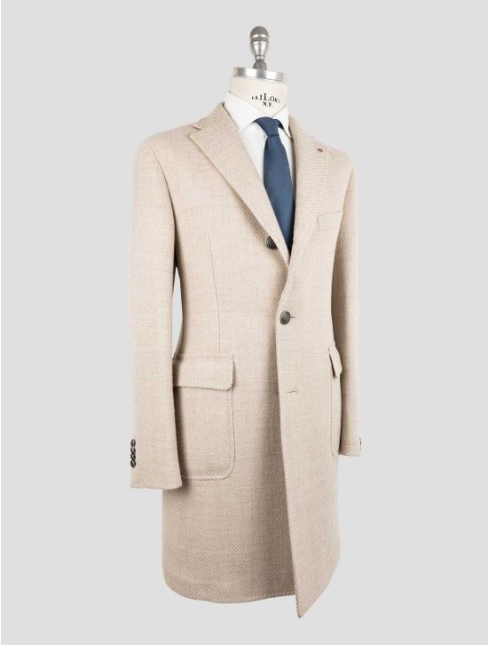Tagliatore Beige Virgin Wool Overcoat 2