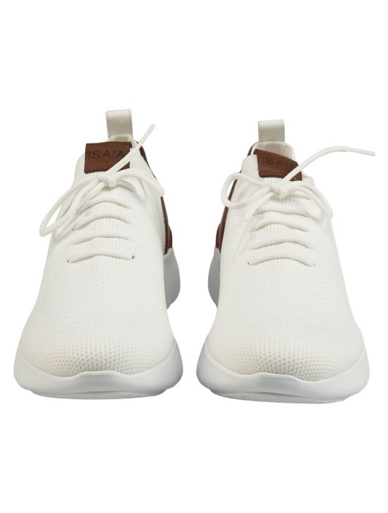 Isaia White Cotton Sneaker 2