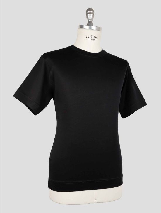 Tagliatore Black Cotton T-Shirt 2