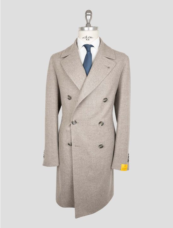 Tagliatore Gray Virgin Wool Overcoat 1