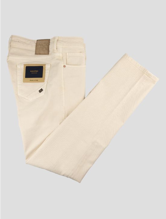 Incotex Beige Cotton Ea Jeans 1