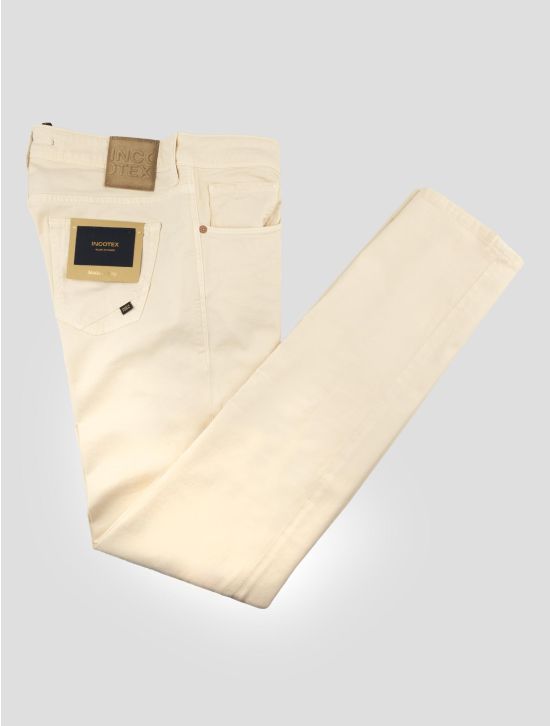 Incotex Beige Cotton Ea Jeans 1