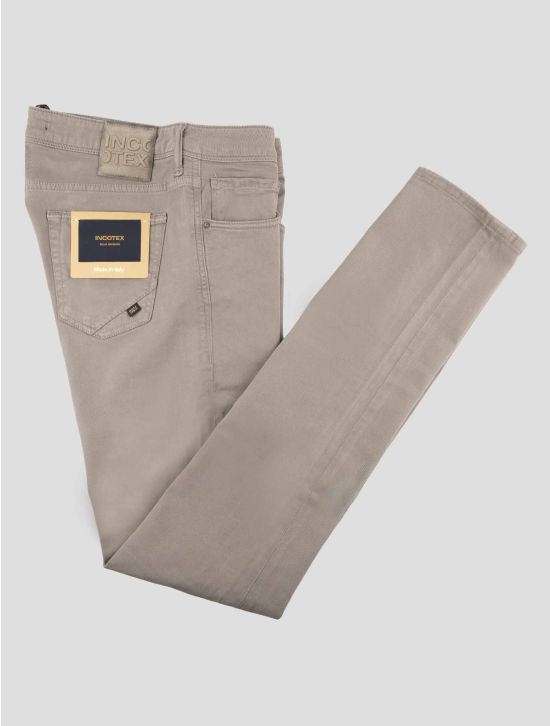 Incotex Beige Cotton Ea Jeans 1