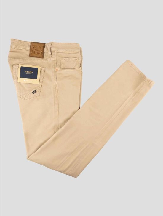 Incotex Brown Modal Cotton Ea Jeans 1