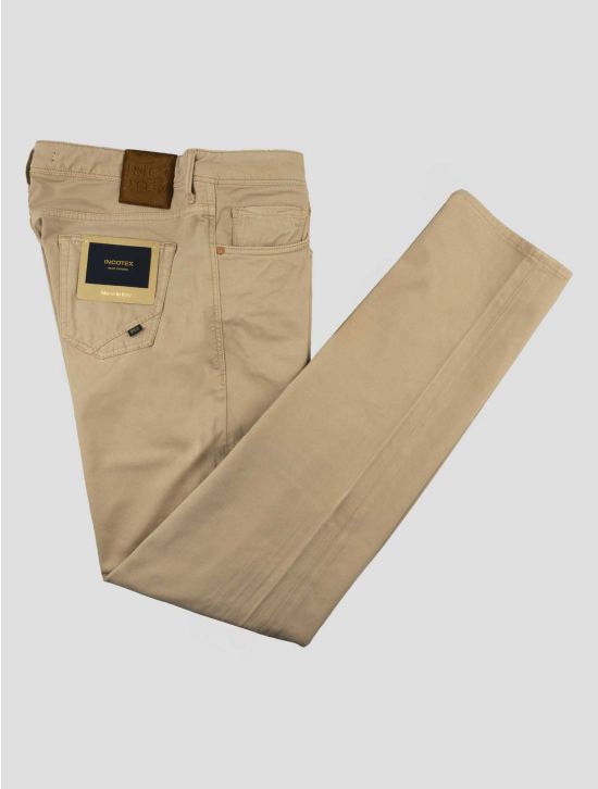 Incotex Beige Modal Cotton Ea Jeans 1