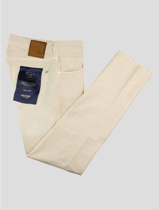 Incotex White Lyocell Cotton Ea Jeans 1