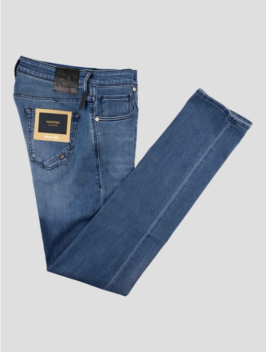 Incotex Blue Cotton Viscose Jeans 1