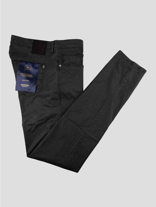 Incotex Black Lyocell Cotton Ea Jeans 1