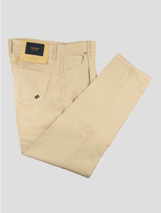 Incotex Beige Cotton Ea Jeans 1