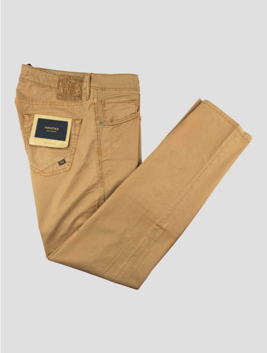 Incotex Beige Lyocell Cotton Ea Jeans 1