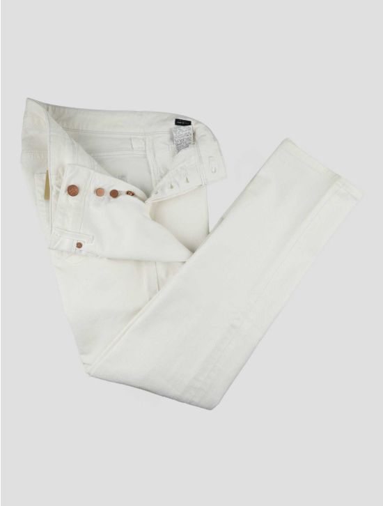 Incotex White Cotton Ea Jeans 2