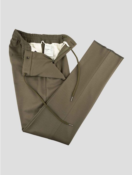 Tagliatore Green Viscose Pa Ea Pants 2