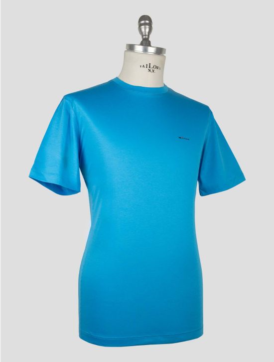 Kiton Light Blue Cotton T-Shirt 2
