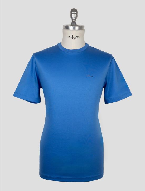 Kiton Blue Cotton T-Shirt 1