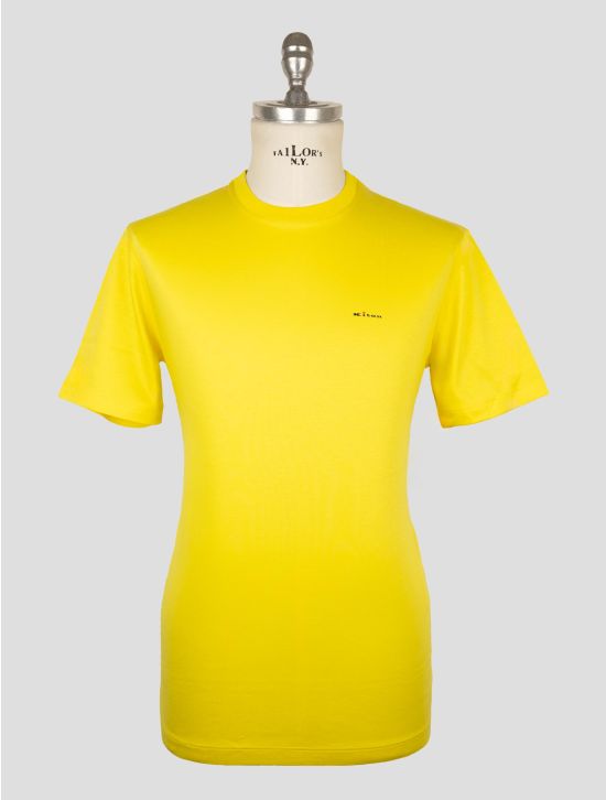 Kiton Yellow Cotton T-Shirt 1