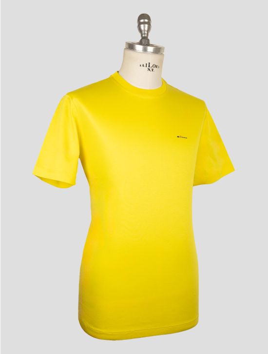 Kiton Yellow Cotton T-Shirt 2