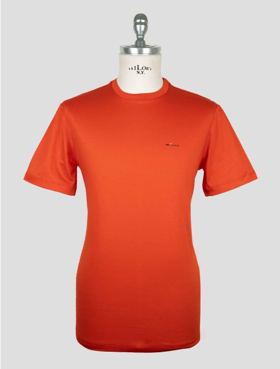 Kiton Red Cotton T-Shirt 1