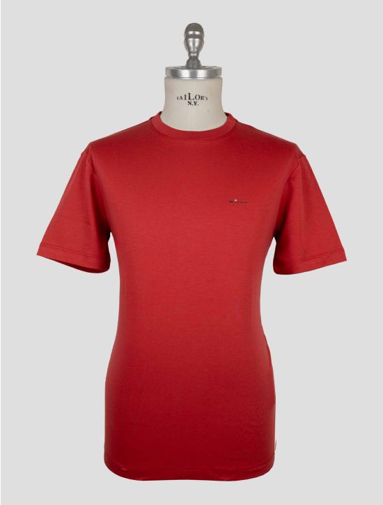 Kiton Red Cotton T-Shirt 1