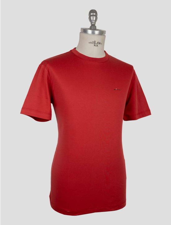 Kiton Red Cotton T-Shirt 2