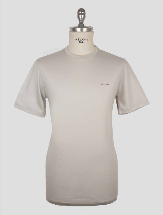 Kiton Gray Cotton T-Shirt 1