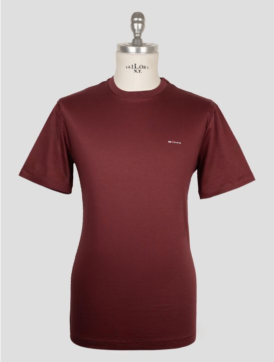 Kiton Burgundy Cotton T-Shirt 1