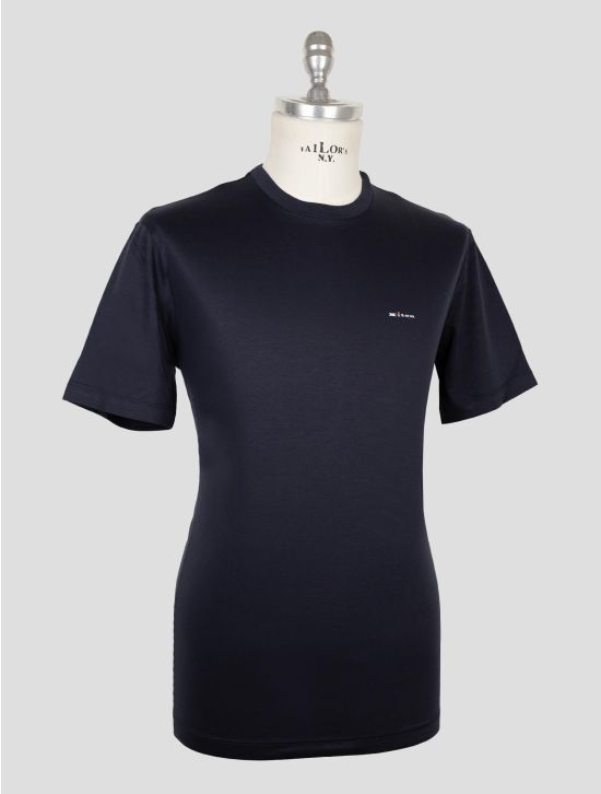 Kiton Dark Blue Cotton T-Shirt 2
