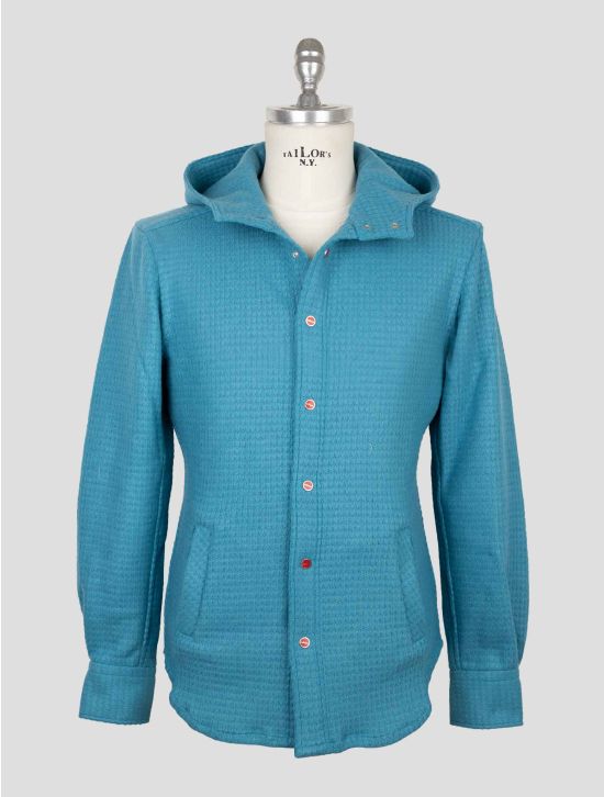 Kiton Light Blue Wool Pa Shirt Mariano 2