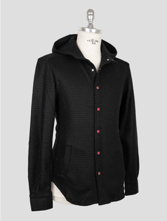 Kiton Black Wool Pa Shirt Mariano 2