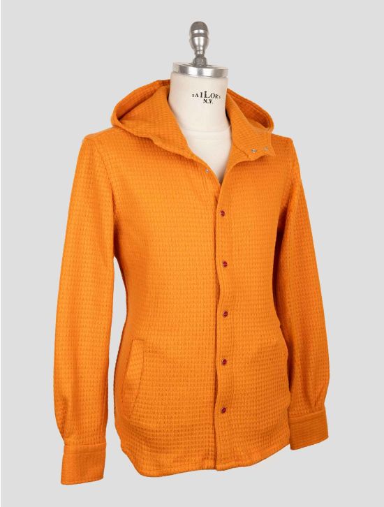 Kiton Orange Wool Pa Shirt Mariano 2