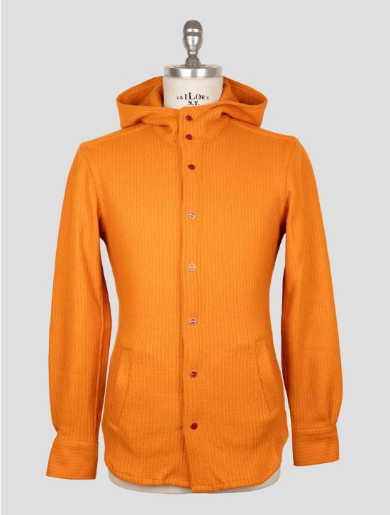 Kiton Orange Wool Pa Shirt Mariano 1
