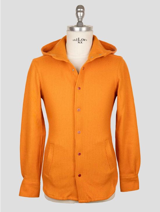 Kiton Orange Wool Pa Shirt Mariano 2