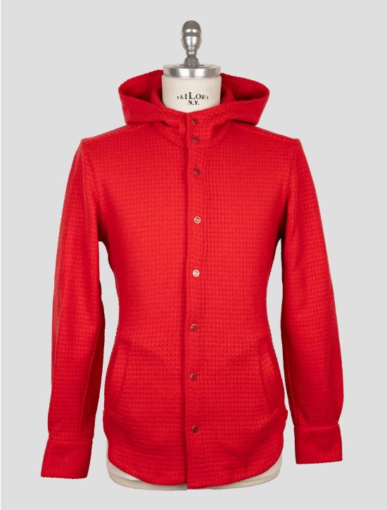 Kiton Red Wool Pa Shirt Mariano 1