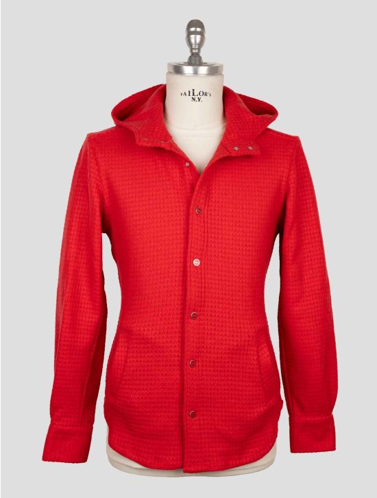 Kiton Red Wool Pa Shirt Mariano 2