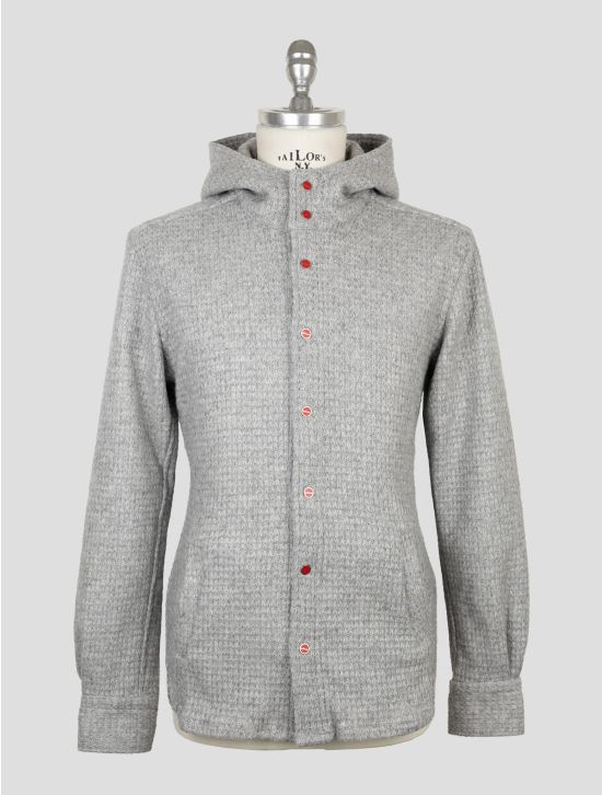 Kiton Gray Wool Pa Shirt Mariano 1
