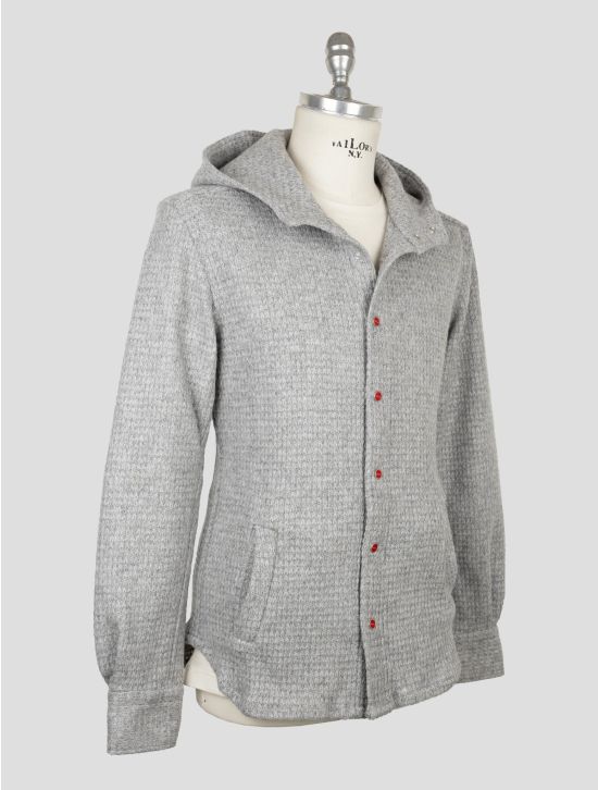 Kiton Gray Wool Pa Shirt Mariano 2