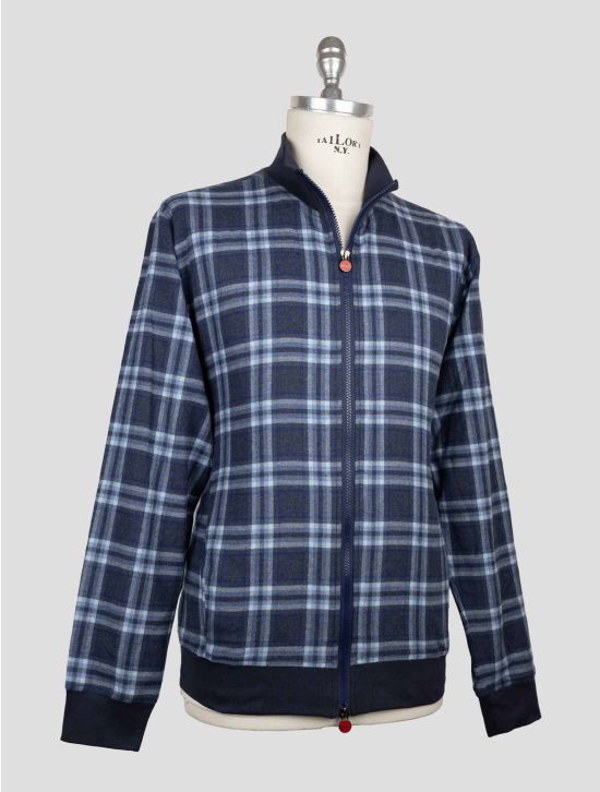 Kiton Blue Cotton Coat B-One 2