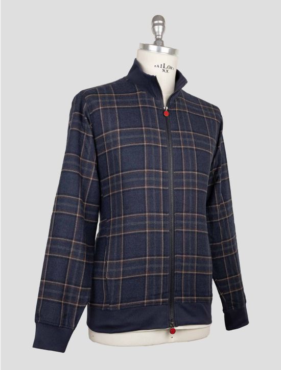 Kiton Blue Cotton Coat B-One 2